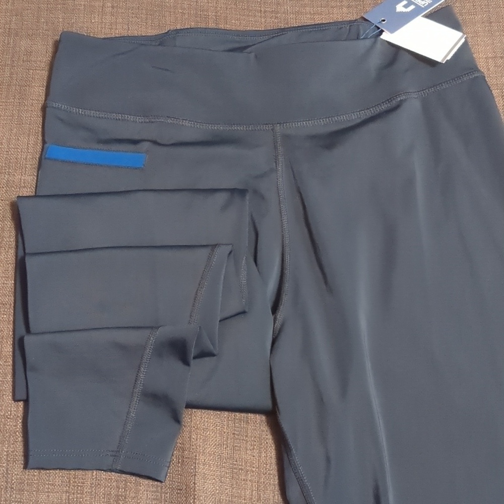 CABANA LIFE Black Wicking Performance Leggins NWT Size L   UPF 50+ - Picture 9 of 9